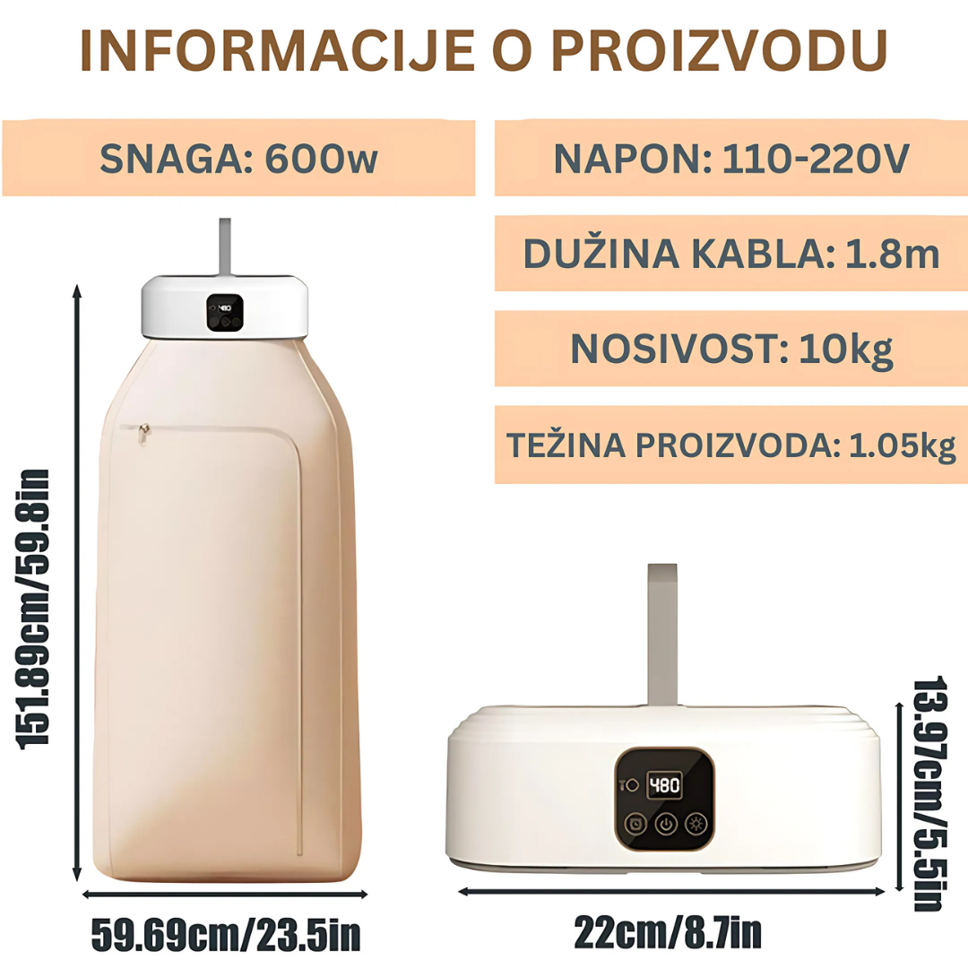 Automatski Sušač i Peglač Odjeće