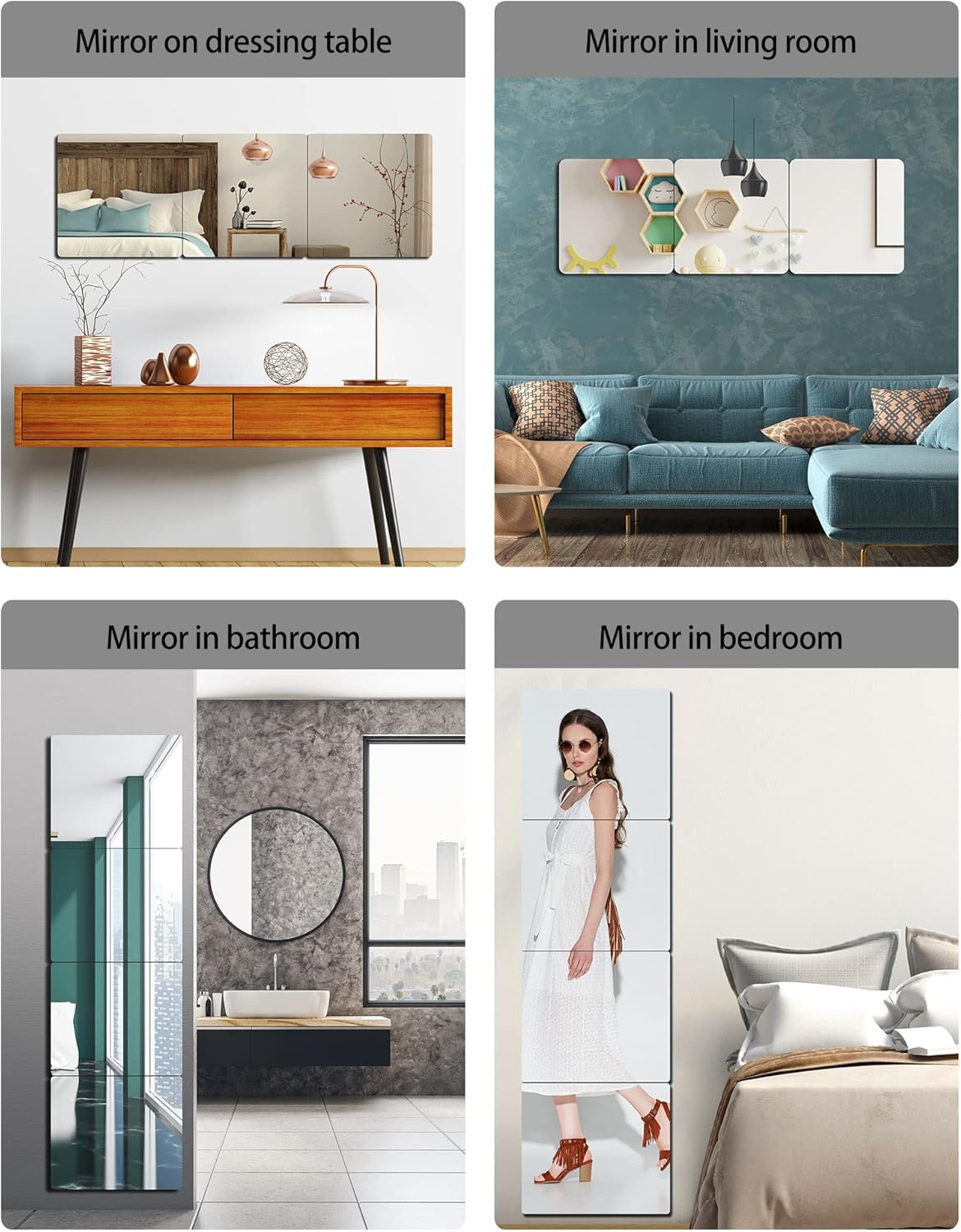 Samolepljiva Savitljiva Ogledala (4 Komada)