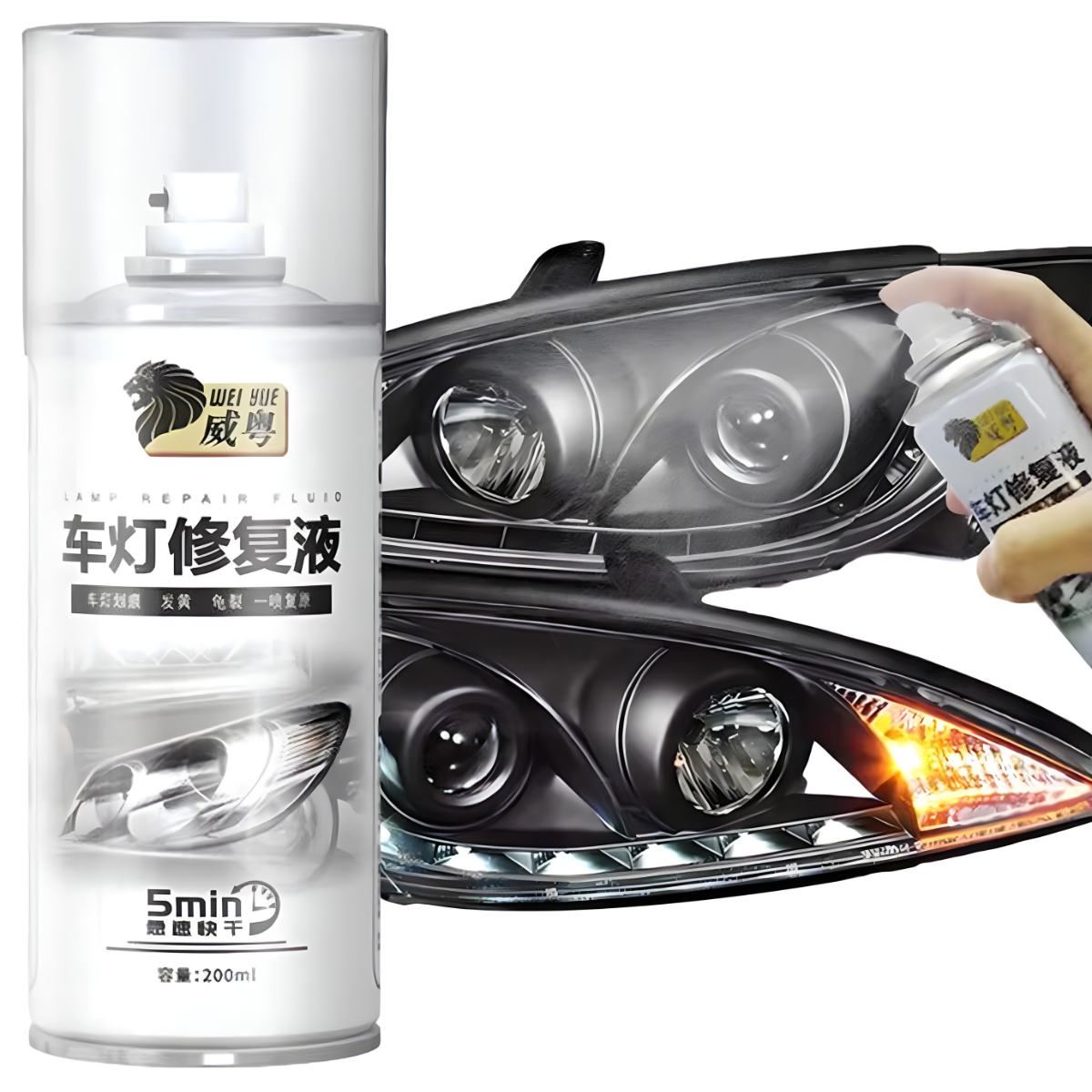 Sprej za poliranje farova