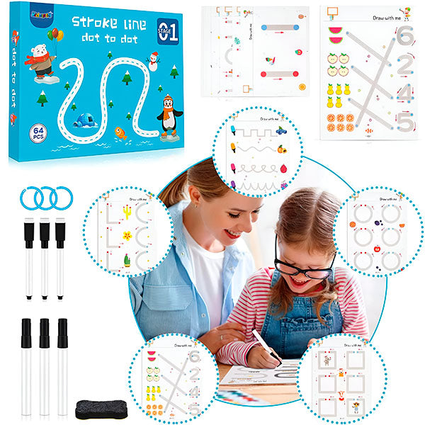 Edukativna Knjiga za Crtanje i Logičke Zadatke | DOTODOT