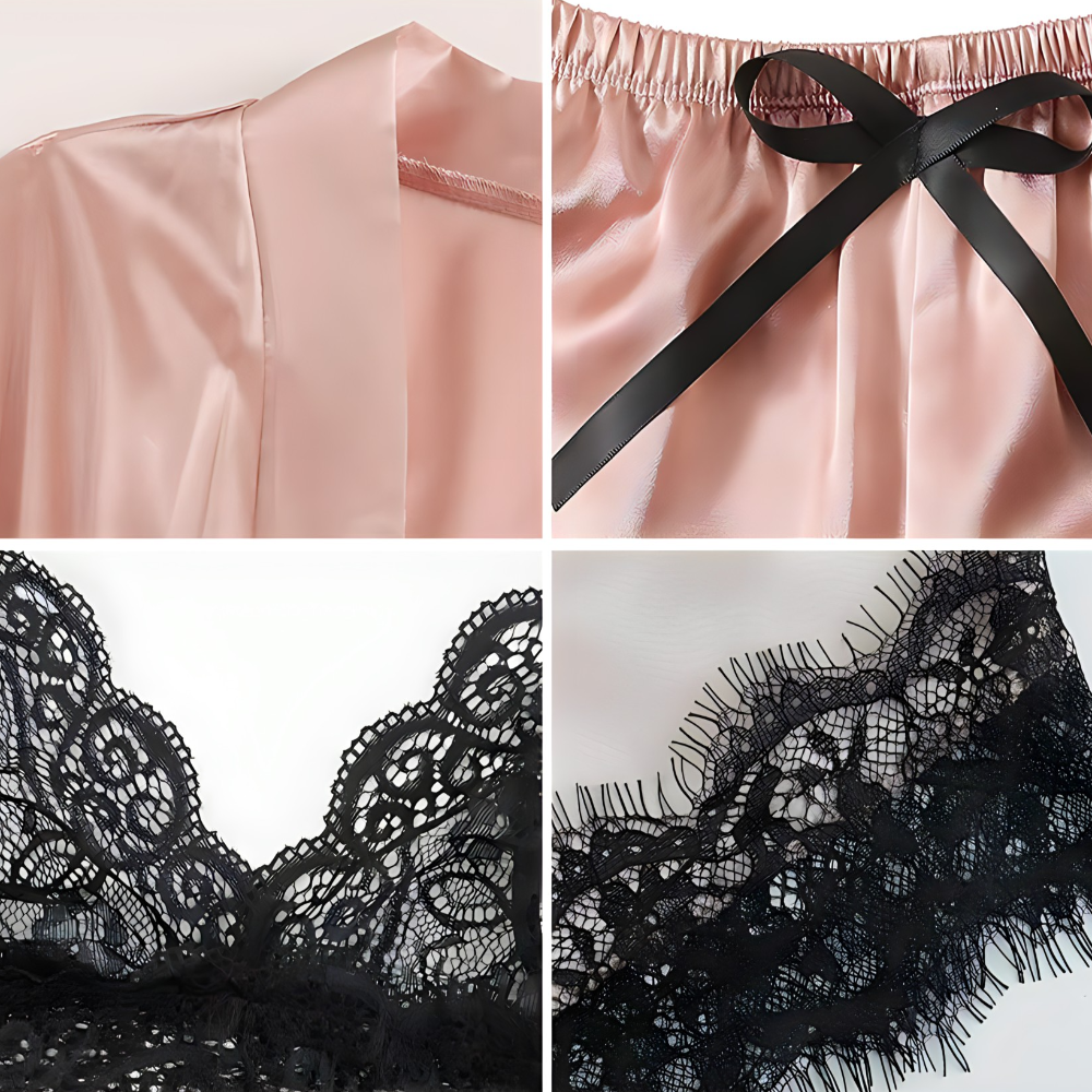 Komplet za spavanje – čipkasti veš (4 dijela)