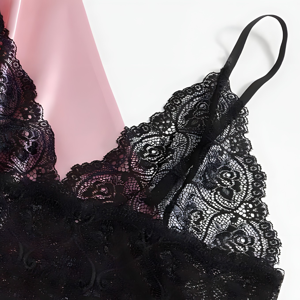 Komplet za spavanje – čipkasti veš (4 dijela)