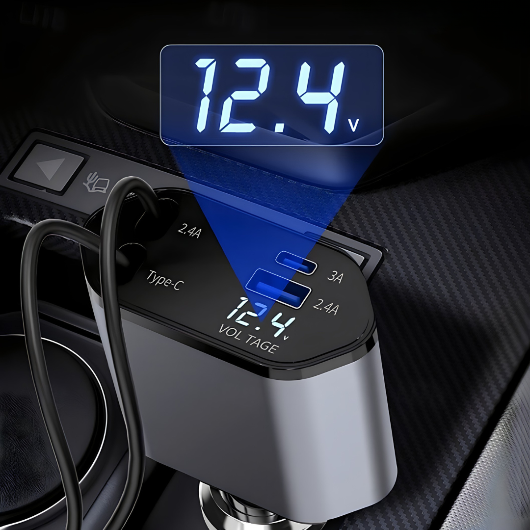 Pametni auto punjač 4u1