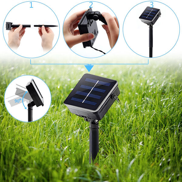 Solarne LED Lampice 8m – Dekorativna Rasvjeta bez Kablova