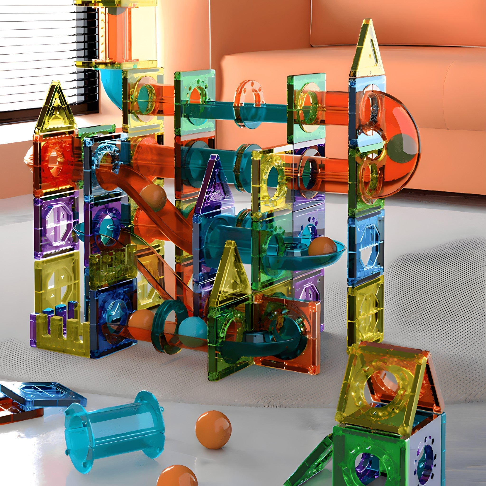 Set magnetnih blokova za djecu (45 dijelova)