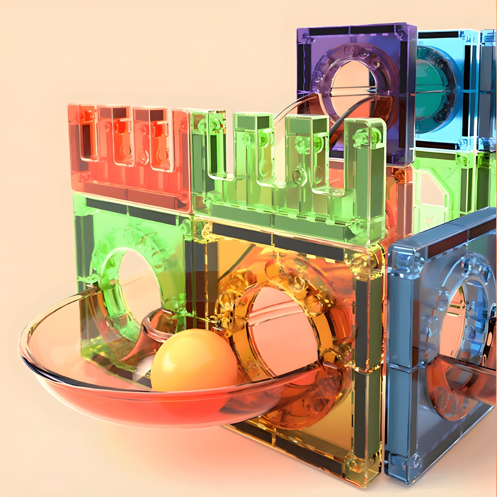 Set magnetnih blokova za djecu (45 dijelova)