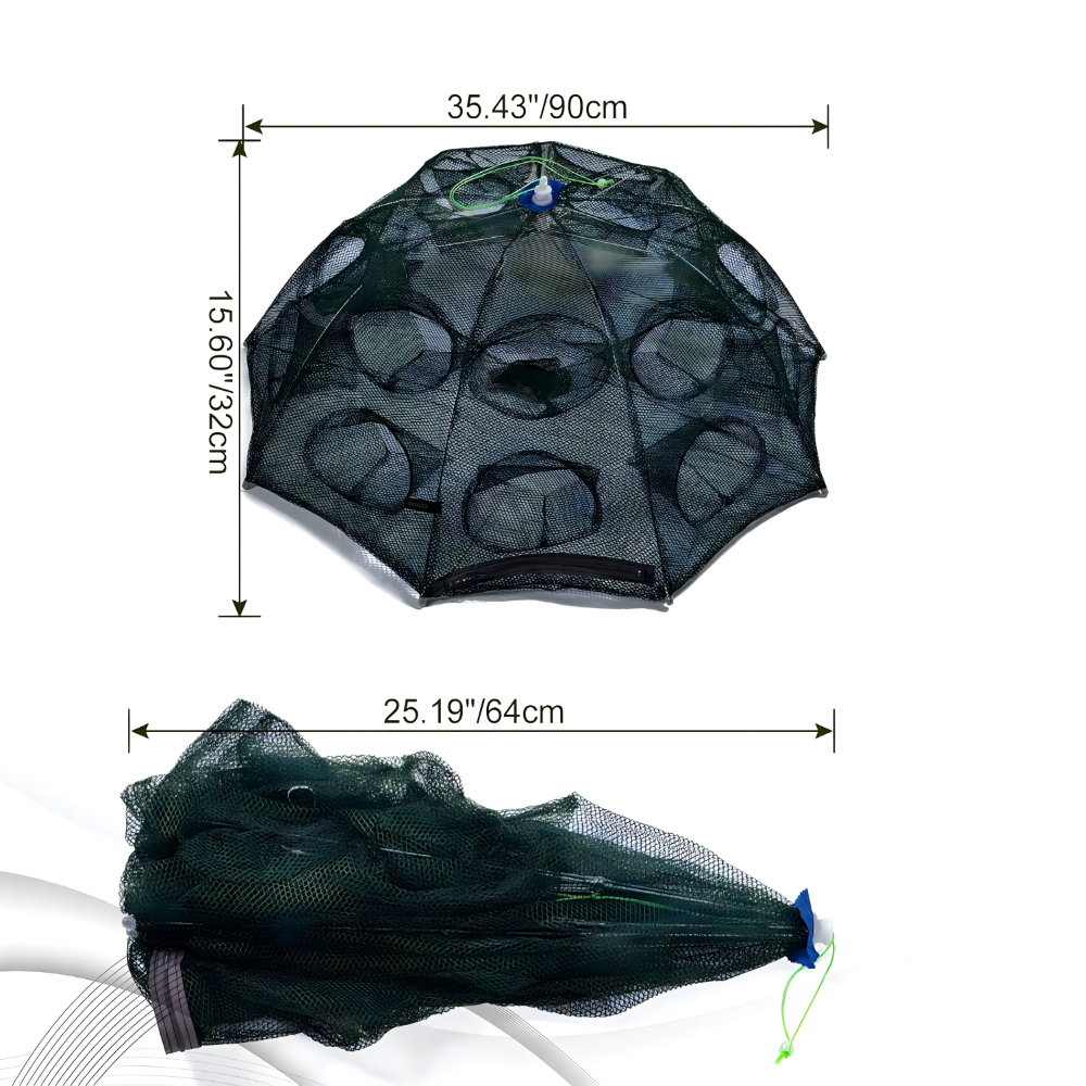 Sklopiva mreža za ribolov sa 20 ulaza