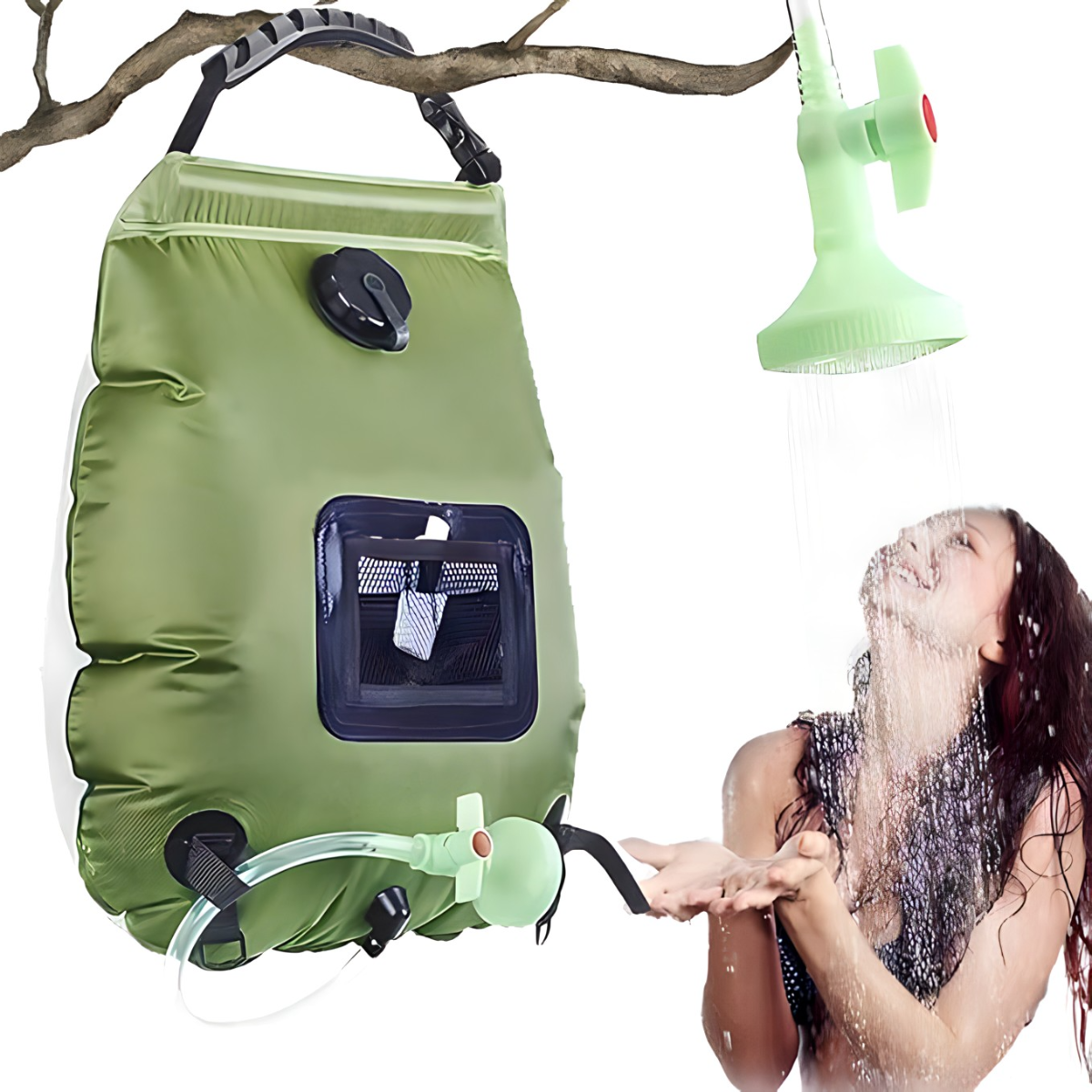 Solarni tuš za kampovanje 20L