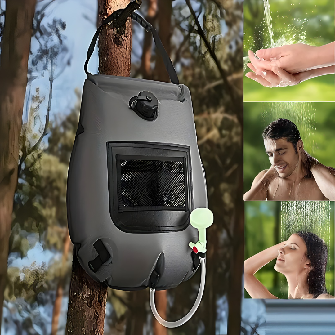 Solarni tuš za kampovanje 20L