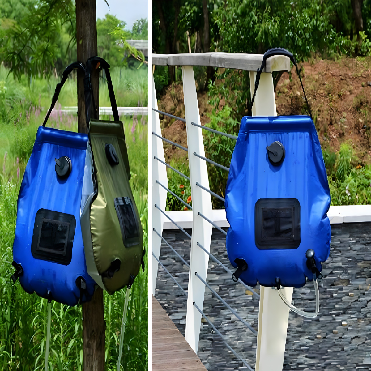 Solarni tuš za kampovanje 20L