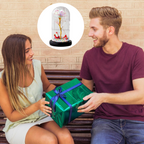 Vječna svjetleća ruža u staklenom zvonu