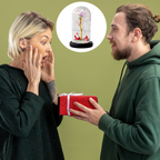 Vječna svjetleća ruža u staklenom zvonu