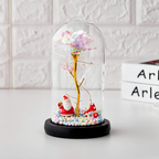 Vječna svjetleća ruža u staklenom zvonu