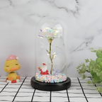 Vječna svjetleća ruža u staklenom zvonu