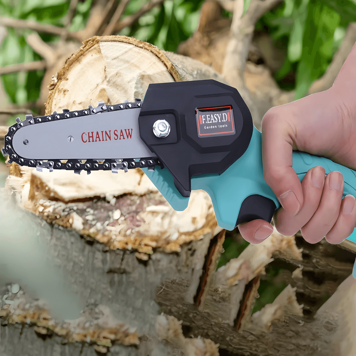 Električna pila za drva + 2 baterije u setu