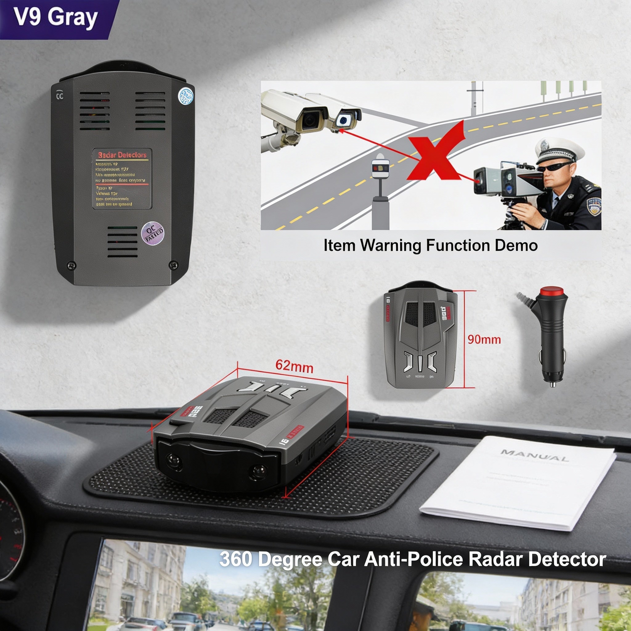 Radar detektor za auto 360° zaštita na svakom kilometru