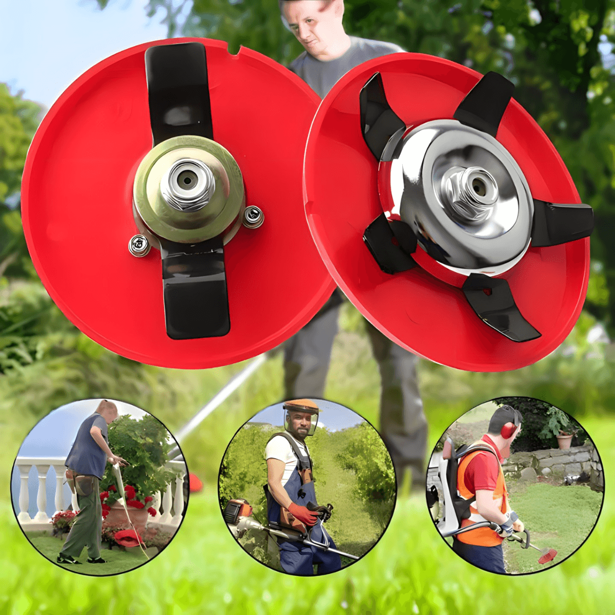 Glava za trimer za uklanjanje korova sa 5 sečiva - 2 nastavka u setu