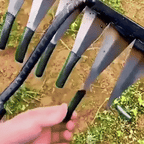 Profesionalne Čelične Grabljice za Baštu - 5 Zubaca