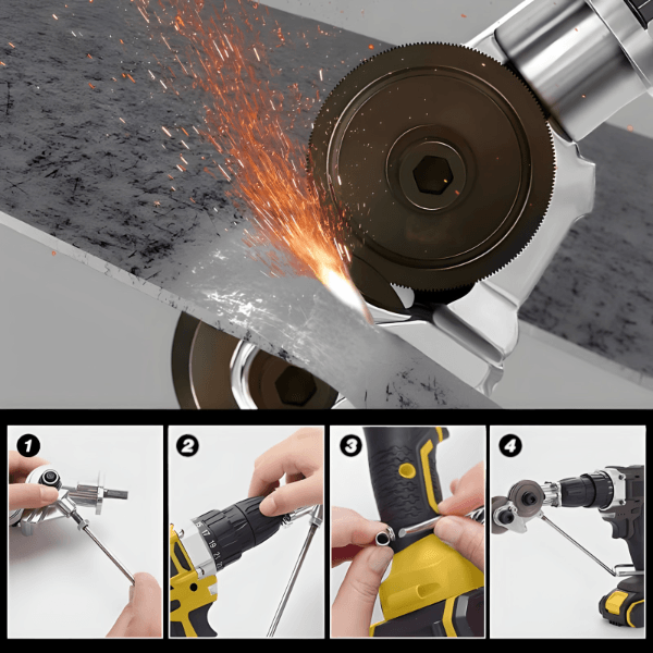 Nastavak za bušilicu – sjekač za lim