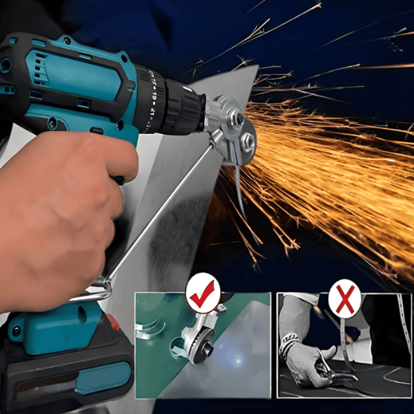 Nastavak za bušilicu – sjekač za lim